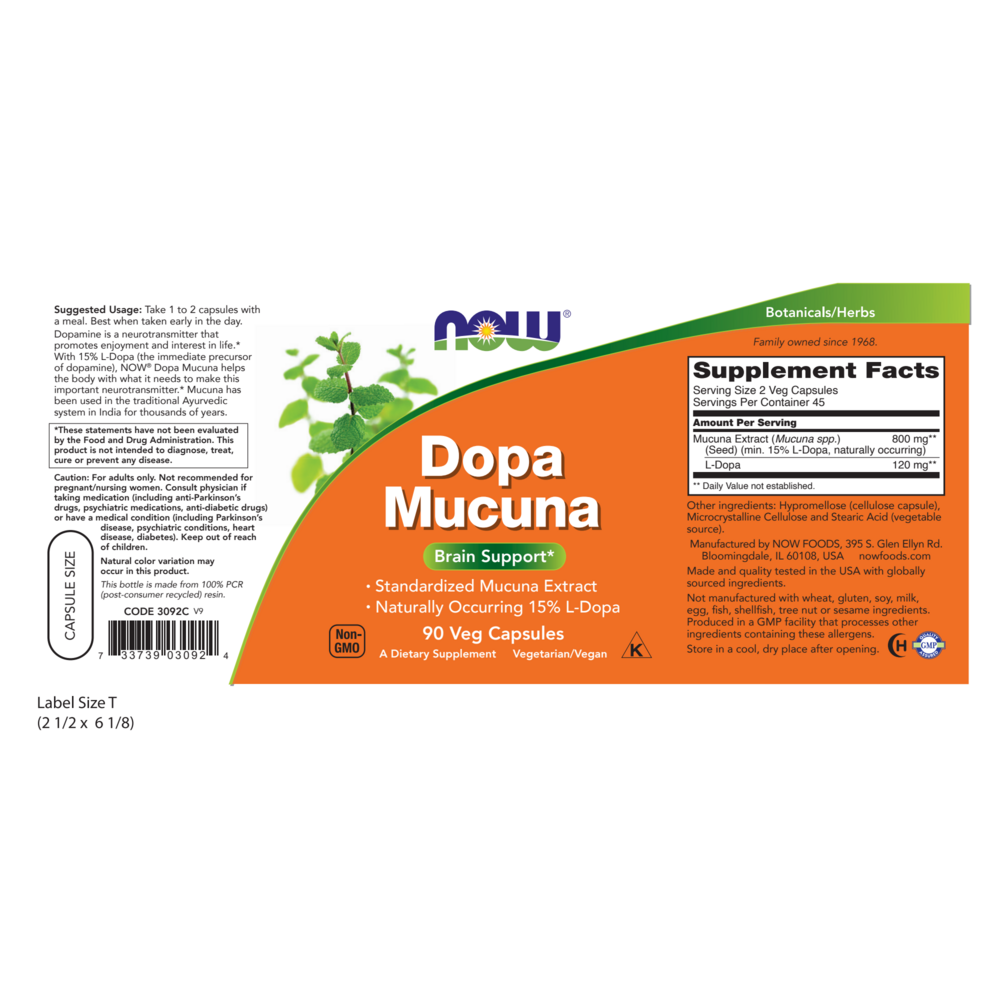 Product image for Dopa Mucuna.