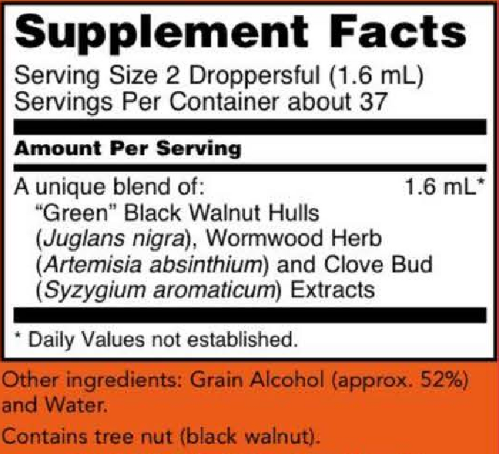 Product image for Fresh Green Black Walnut Wormwood Complex Liquid.