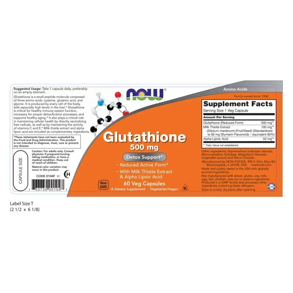 Product image for Glutathione 500mg.
