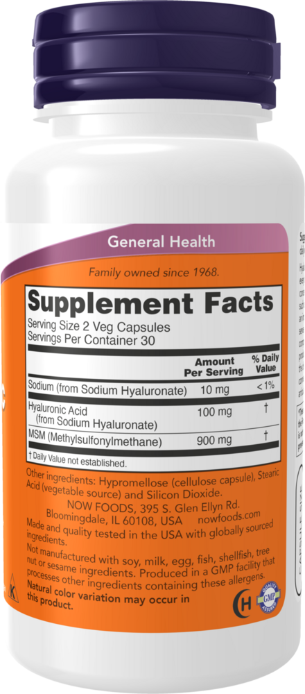 Product image for Hyaluronic Acid w/ MSM.