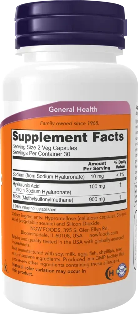 Product image for Hyaluronic Acid w/ MSM.