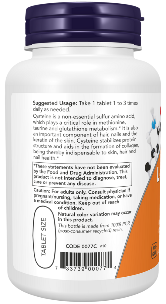Product image for L-Cysteine 500mg.