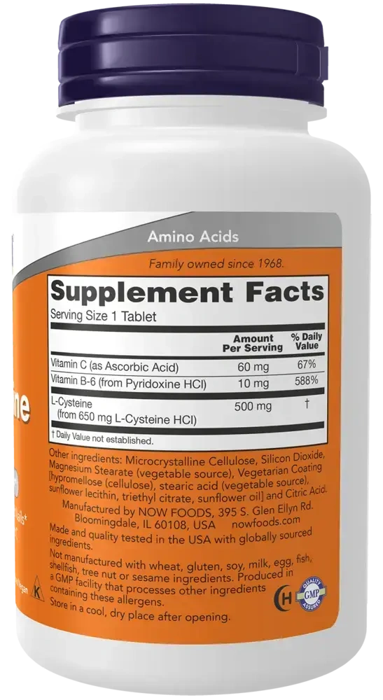Product image for L-Cysteine 500mg.