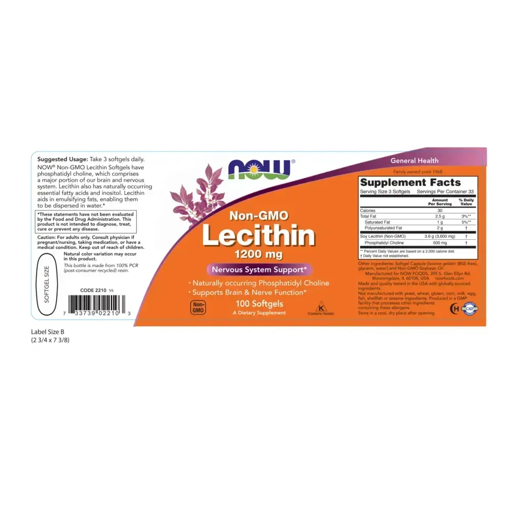 Product image for Lecithin 1200mg.