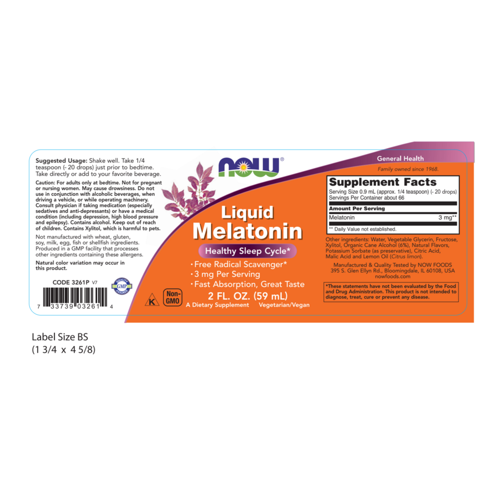 Product image for Liquid Melatonin.