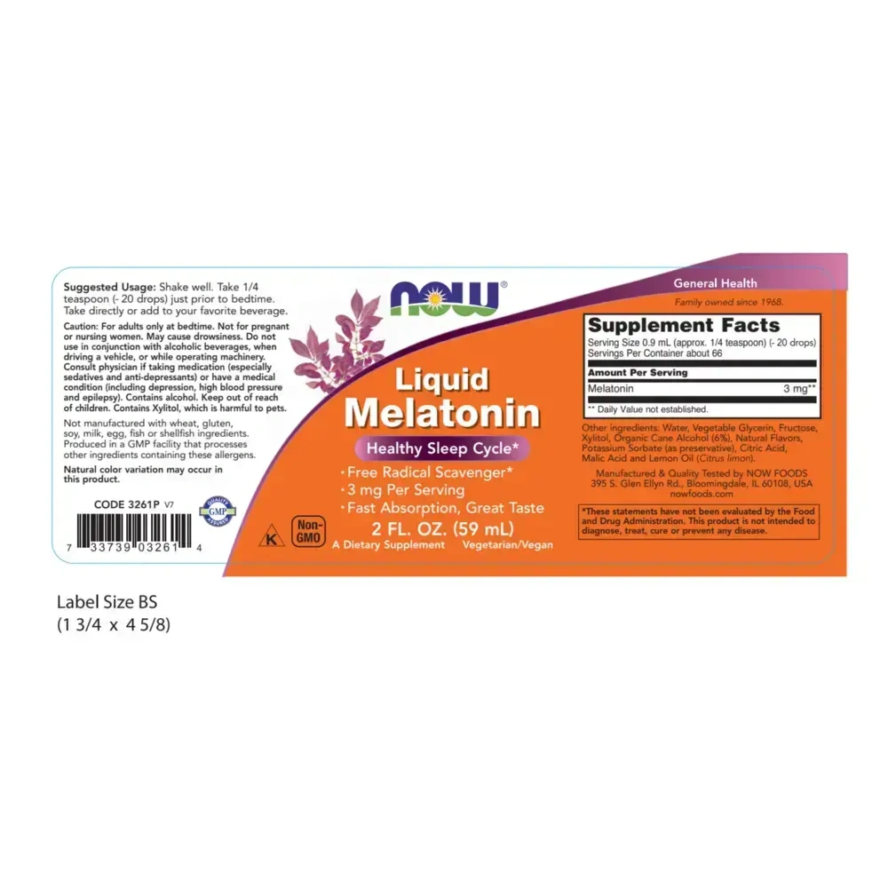 Product image for Liquid Melatonin.