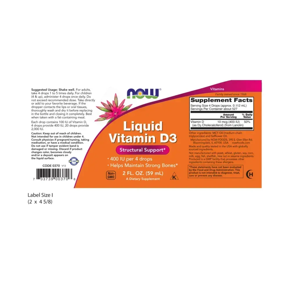 Product image for Liquid Vitamin D-3.