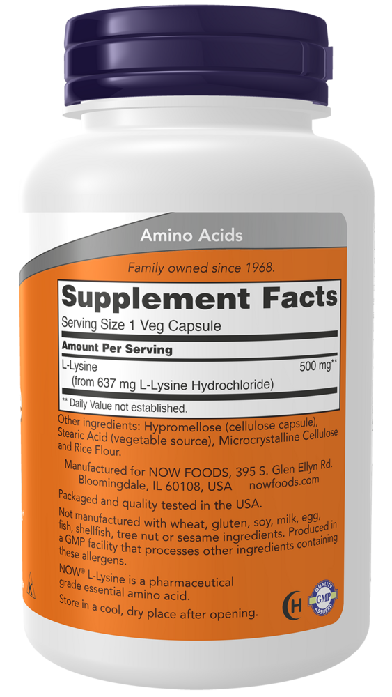 Product image for L-Lysine 500mg.