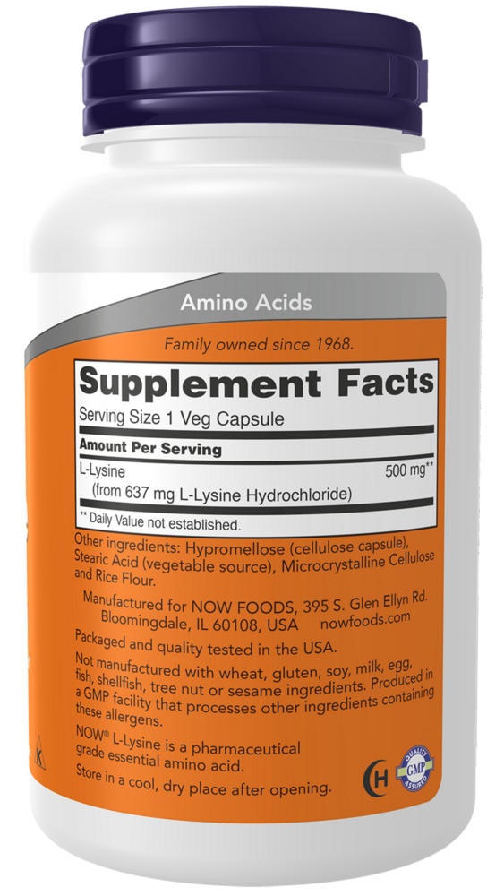 Product image for L-Lysine 500mg.
