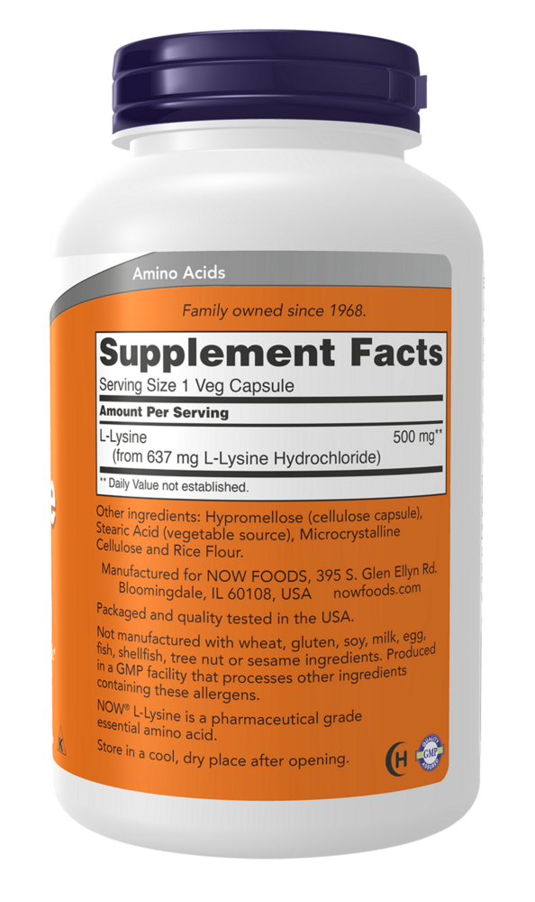 Product image for L-Lysine 500mg.