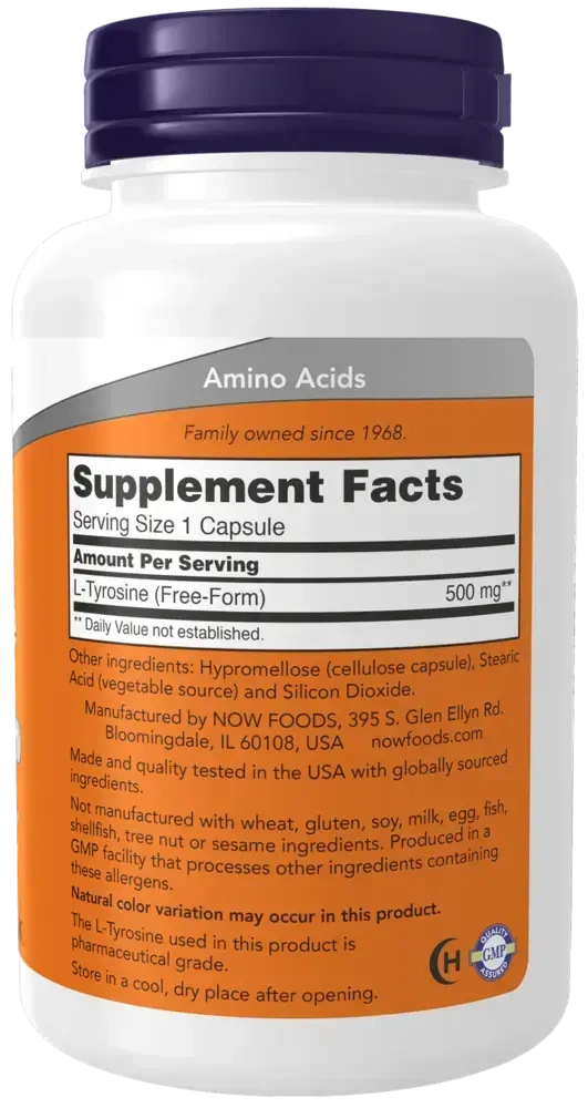 Product image for L-Tyrosine 500mg.