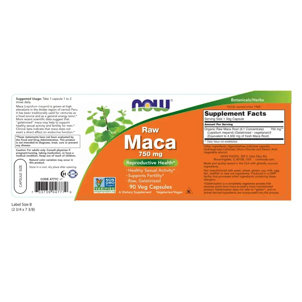 Product image for Maca 750mg.