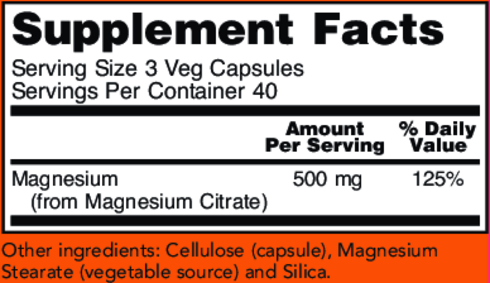 Product image for Magnesium Citrate 400mg.