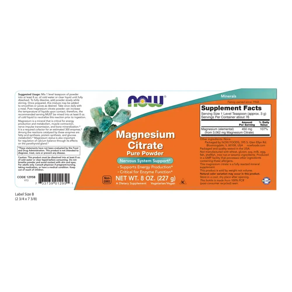 Product image for Magnesium Citrate Pure Powder.