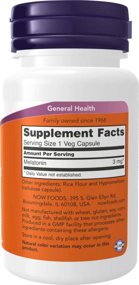 Product image for Melatonin 3mg.