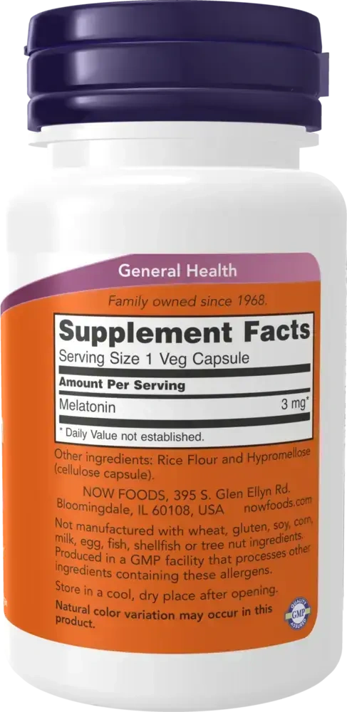 Product image for Melatonin 3mg.