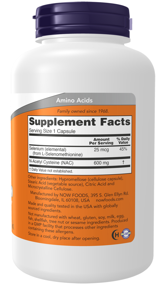 Product image for NAC 600mg with Selenium.