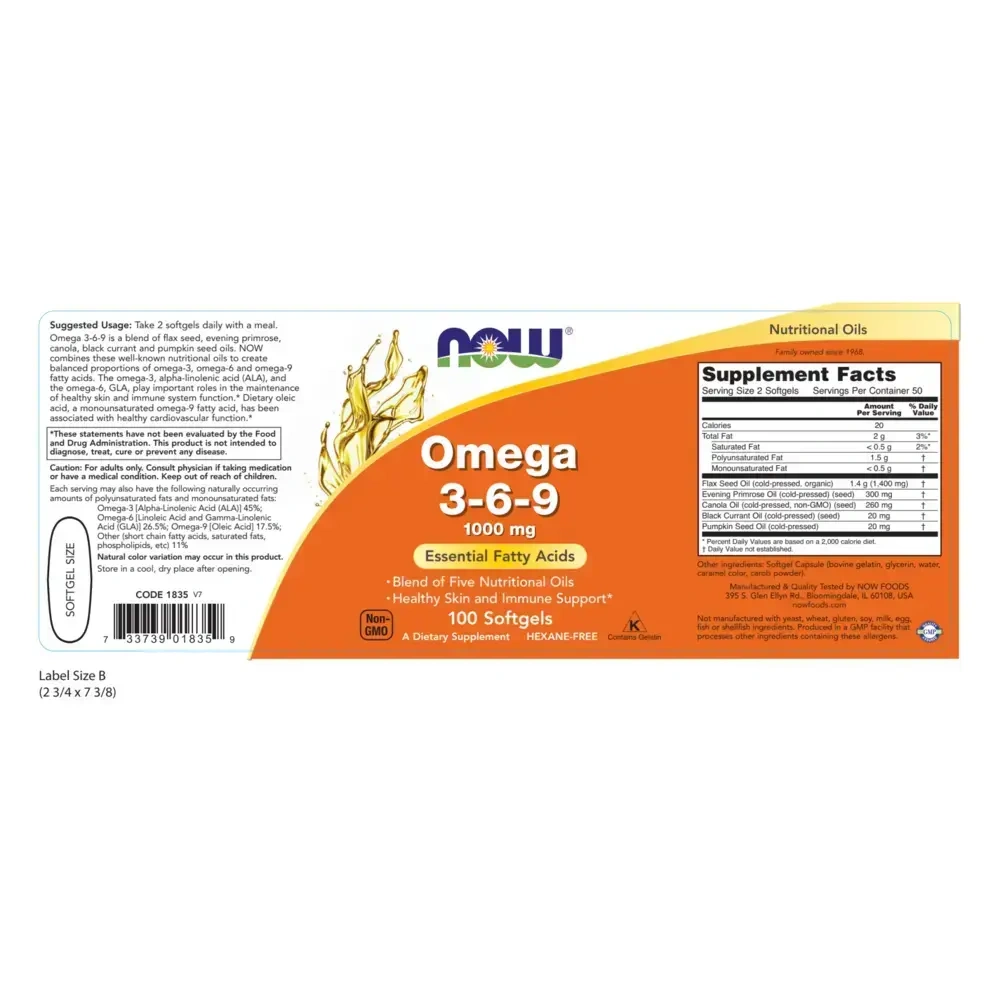 Product image for Omega 3-6-9 1000mg.