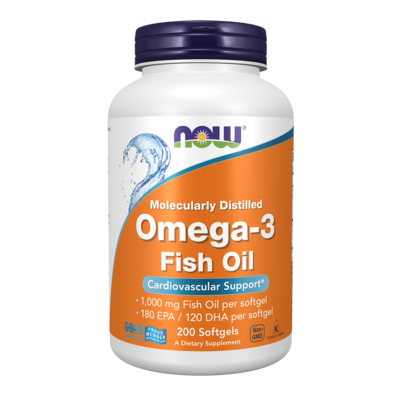 Omega-3 Molecularly Distilled 200 Softgels