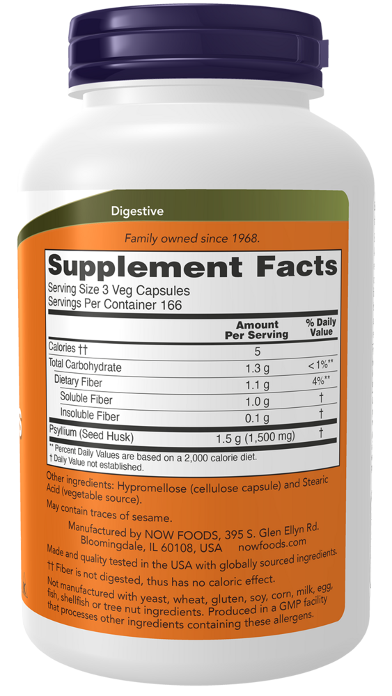 Product image for Psyllium Husk Caps.