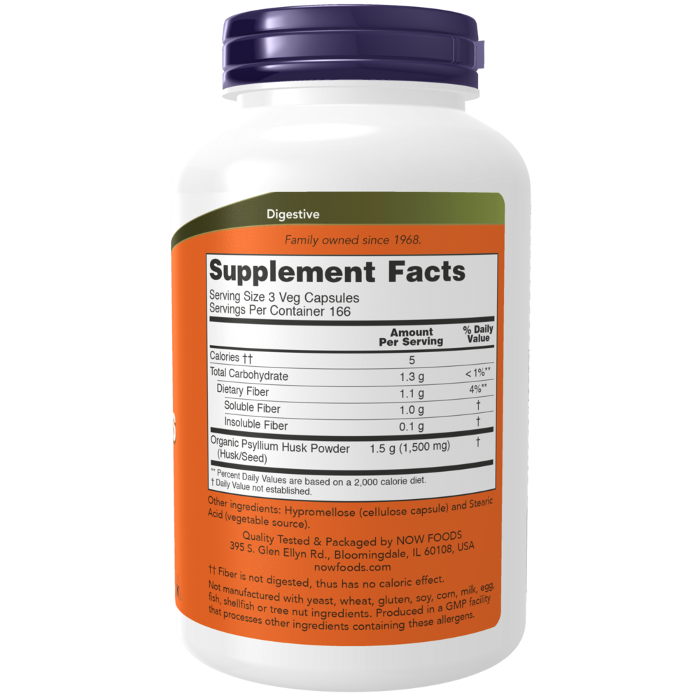 Product image for Psyllium Husk Caps.