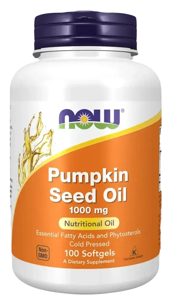 Front bottle — Pumpkin Seed Oil 1000mg by NOW Foods