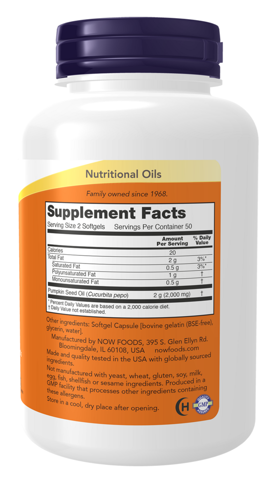 Product image for Pumpkin Seed Oil 1000mg.