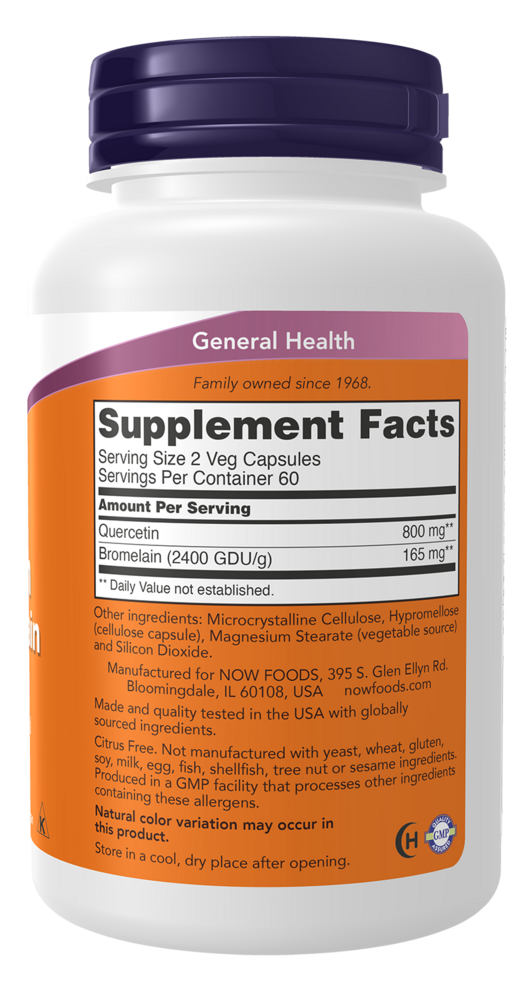 Product image for Quercetin w/Bromelain.