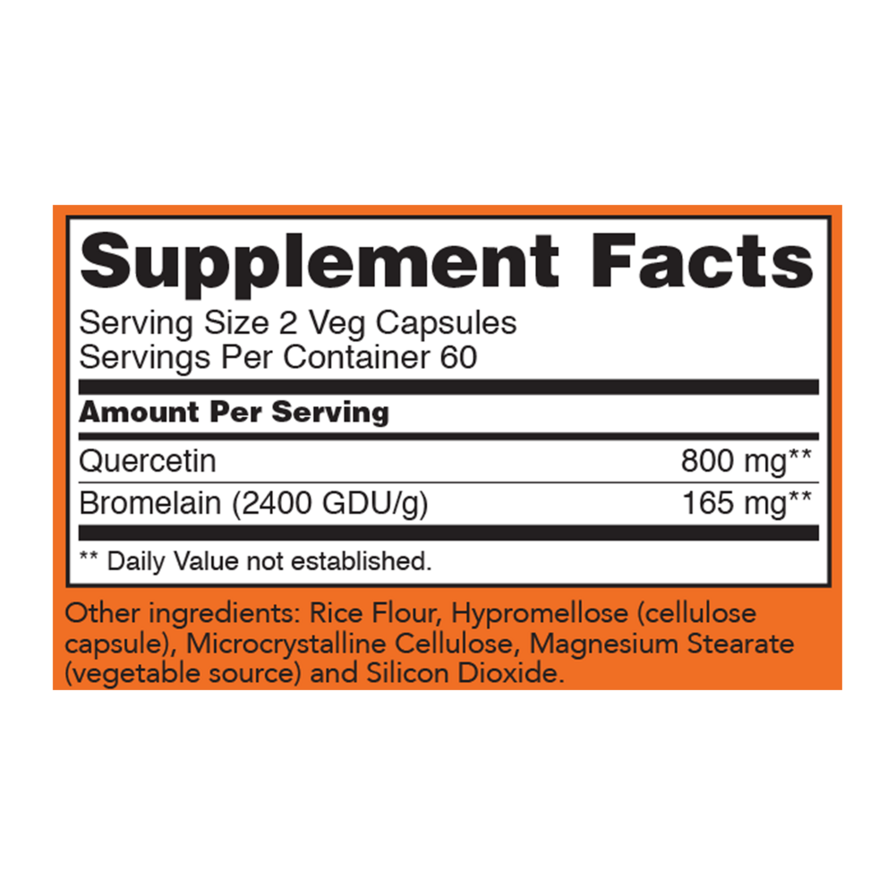 Product image for Quercetin w/Bromelain.