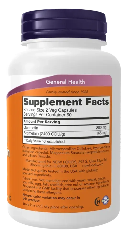 Product image for Quercetin w/Bromelain.