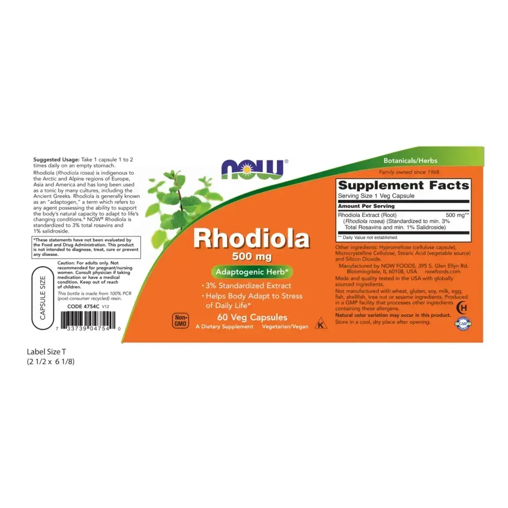 Product image for Rhodiola 500mg.