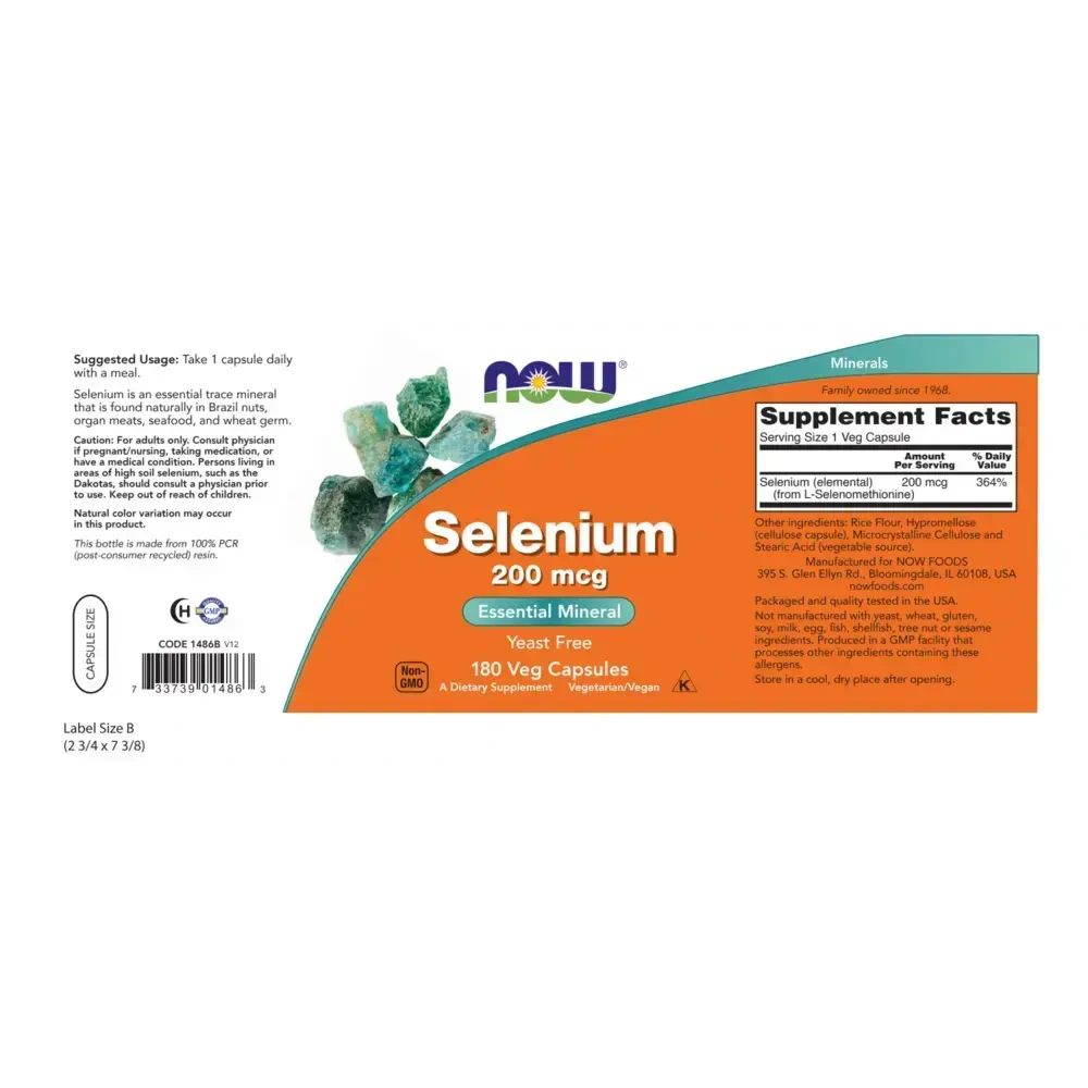 Product image for Selenium 200mcg.