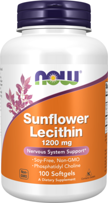 Sunflower Lecithin 1200mg 100 Softgel Capsules
