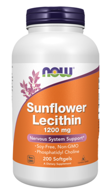 Sunflower Lecithin 1200mg 200 Softgels