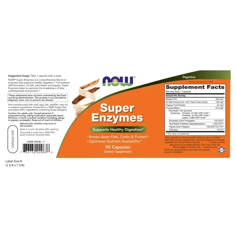 Product image for Super Enzymes Capsules.