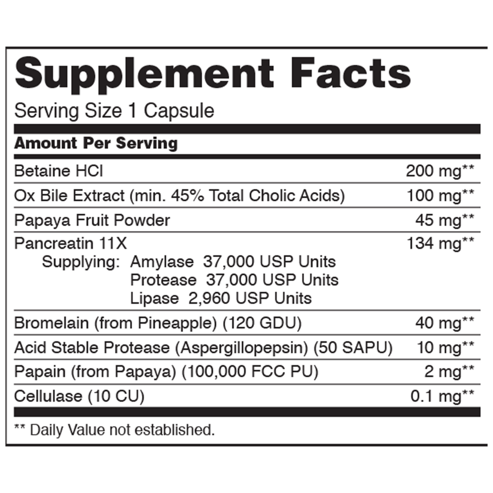Product image for Super Enzymes Capsules.