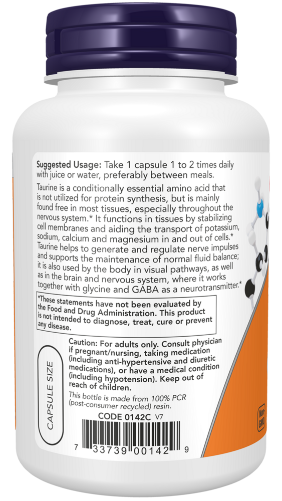 Product image for Taurine 1000mg.