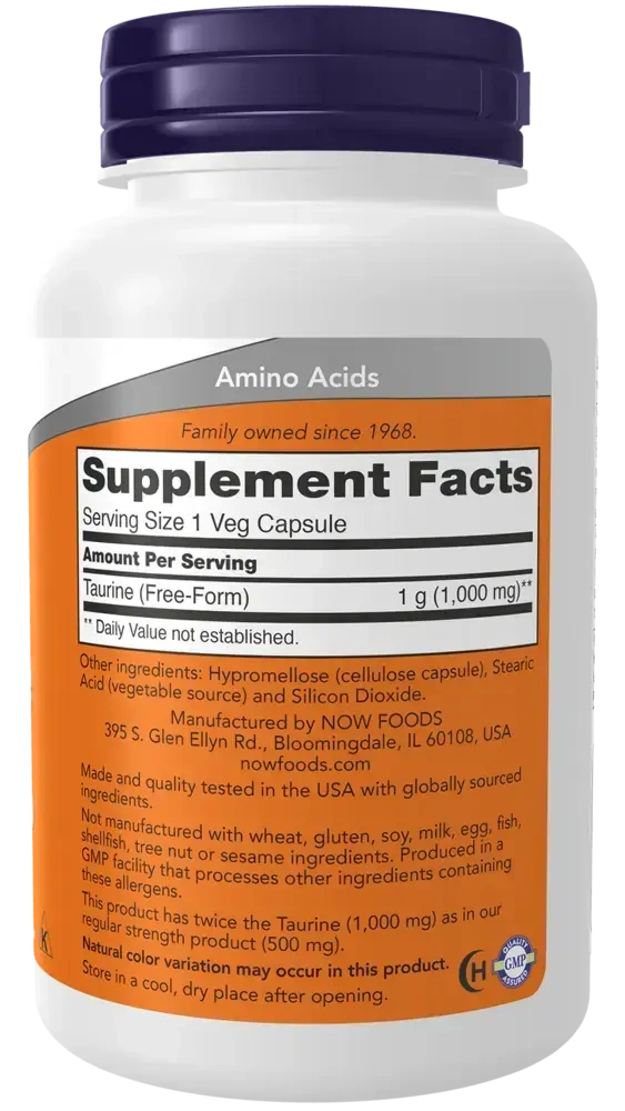 Product image for Taurine 1000mg.