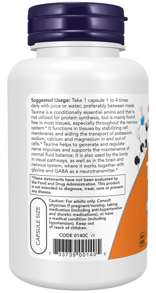 Product image for Taurine 500mg.