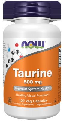 Taurine 500mg 100 capsules