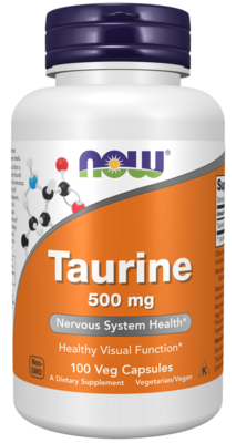 Taurine 500mg 100 capsules