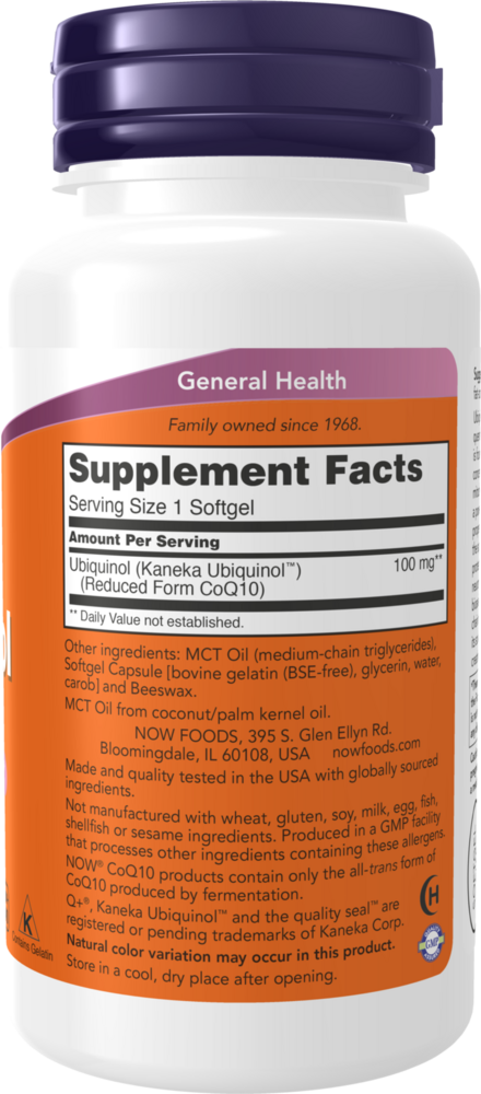 Product image for Ubiquinol 100mg.