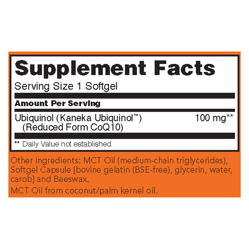 Product image for Ubiquinol 100mg.