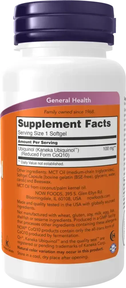 Product image for Ubiquinol 100mg.