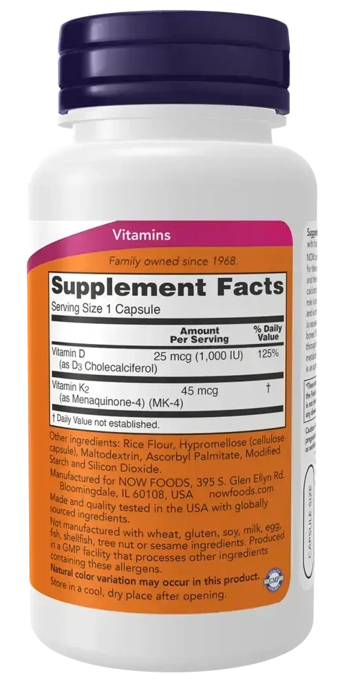 Product image for Vitamin D-3 &amp; K-2.