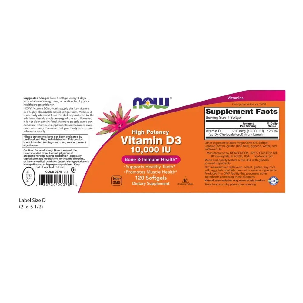 Product image for Vitamin D-3 10,000IU.