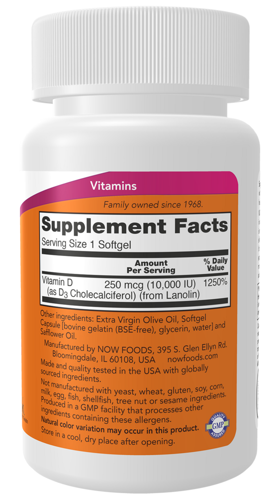 Product image for Vitamin D-3 10,000IU.
