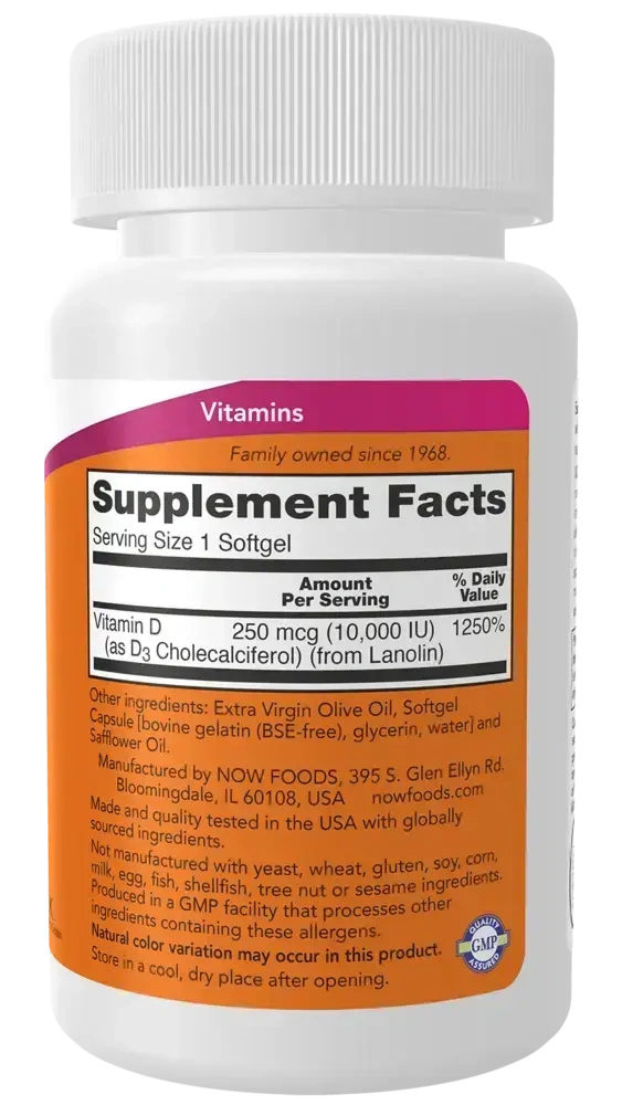 Product image for Vitamin D-3 10,000IU.