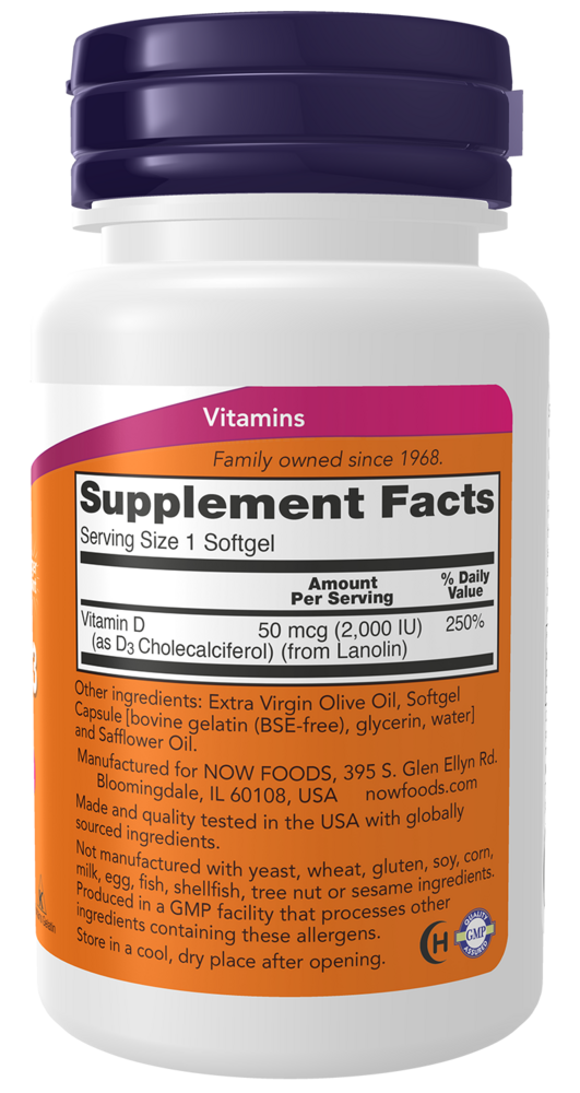 Product image for Vitamin D-3 2,000IU.