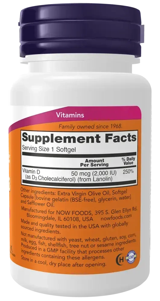 Product image for Vitamin D-3 2,000IU.